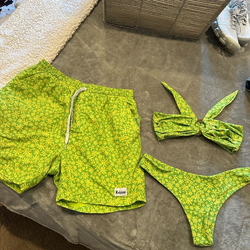 Kulani kinis matching swimsuit set